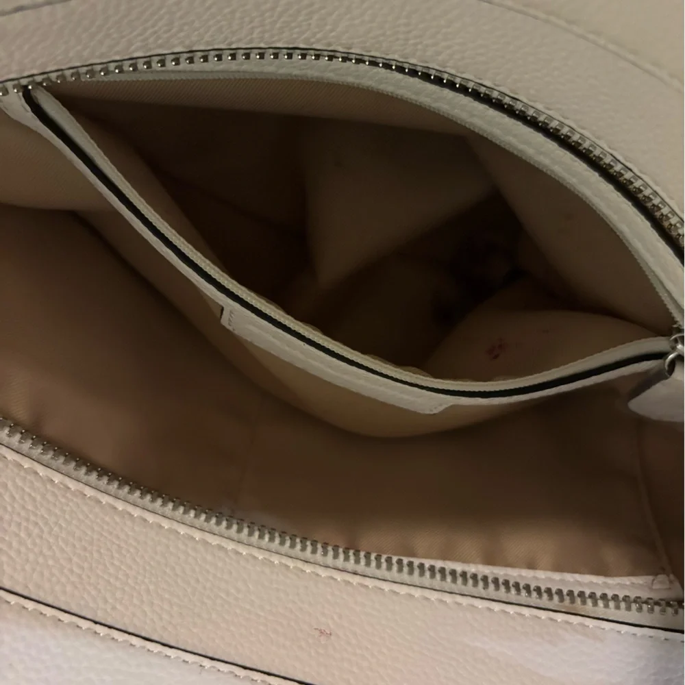Dana Buchman handbag pebbled texture dual top handles and a crossbody strap